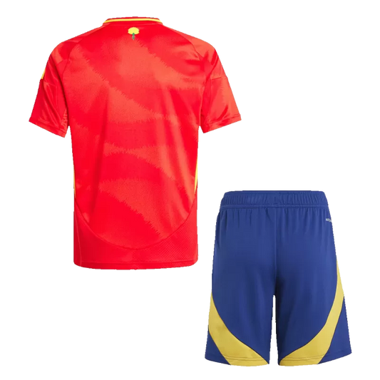 Kid's Spain Home Soccer Jersey Kit(Jersey+Shorts) 2024/25