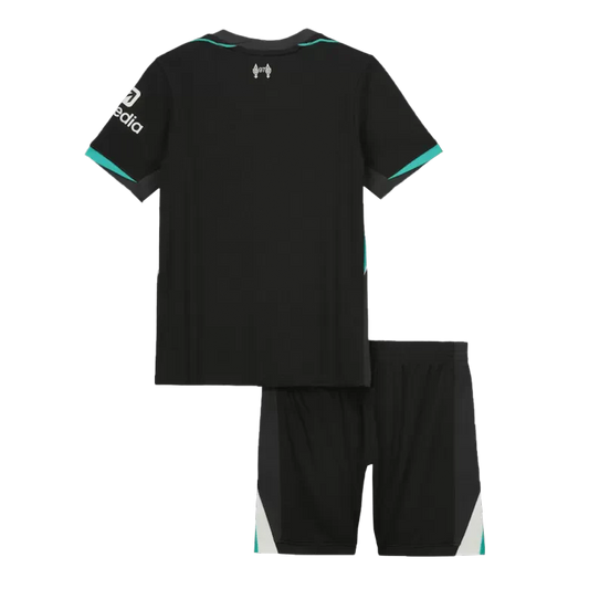 Kid's Liverpool Away  Soccer Jersey Kit(Jersey+Shorts) 2024/25 Go Game Wear