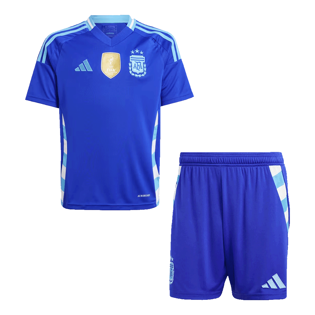 Kid's Argentina Away Jerseys Kit(Jersey+Shorts) 2024