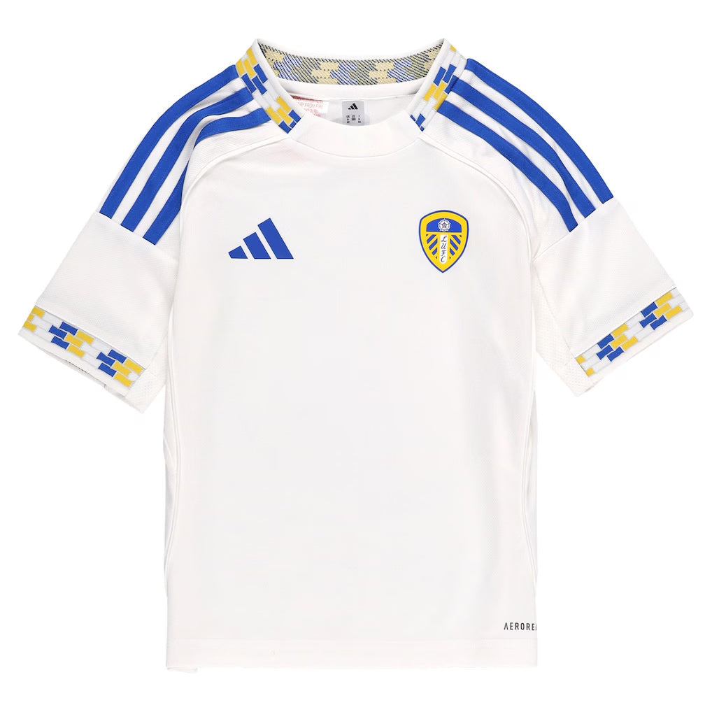 Kid's Leeds United Home Soccer Jersey Kit(Jersey+Shorts+Socks) 2025/26 Top Soccer Jerseys Store