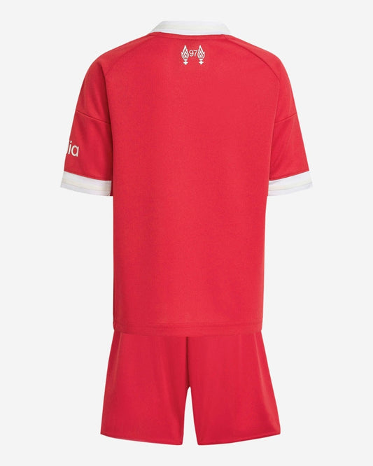 Liverpool Kids Home Soccer Jersey 2025/26 (Jersey+Shorts) Top Soccer Jerseys Store
