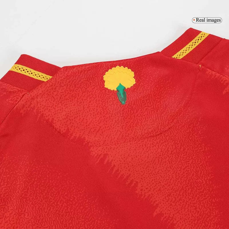 Player Version LAMINE YAMAL #19 Spain Home Soccer Jersey Euro 2024