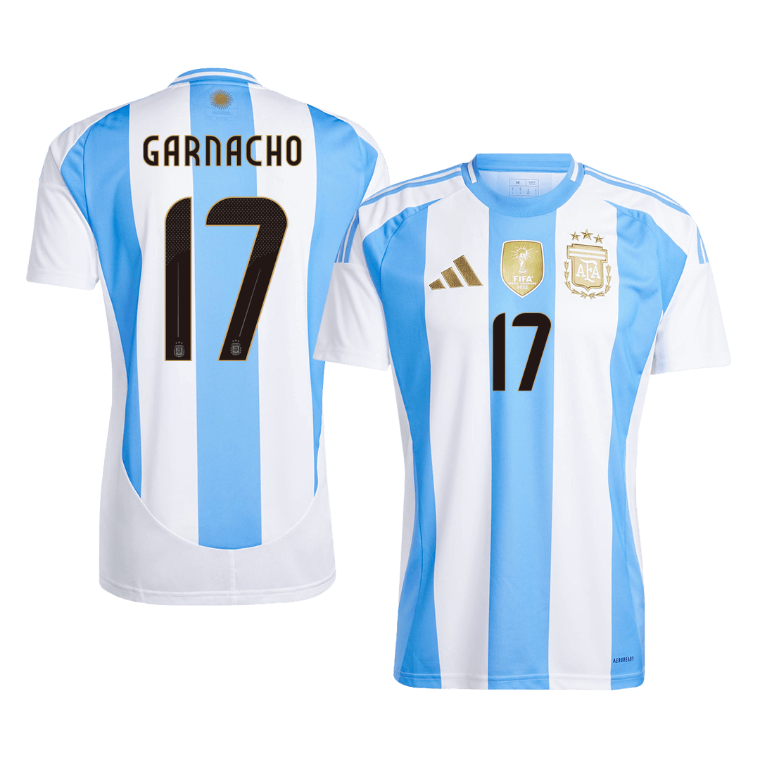 GARNACHO #17 Argentina Home Soccer Jersey 2024 Top Soccer Jerseys Store