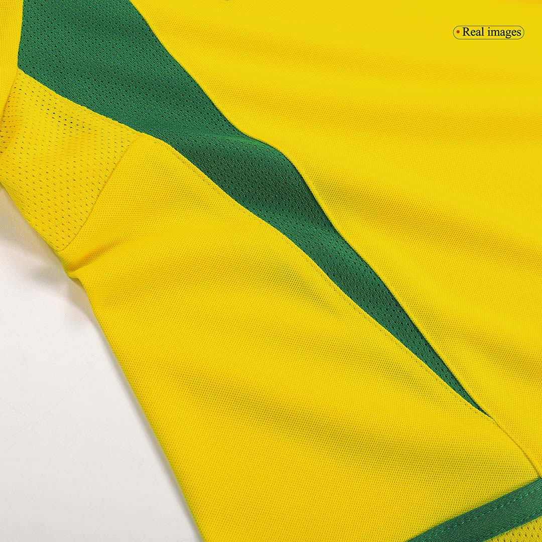 Brazil RONALDO #9 Home Retro Soccer Jersey 2002/03