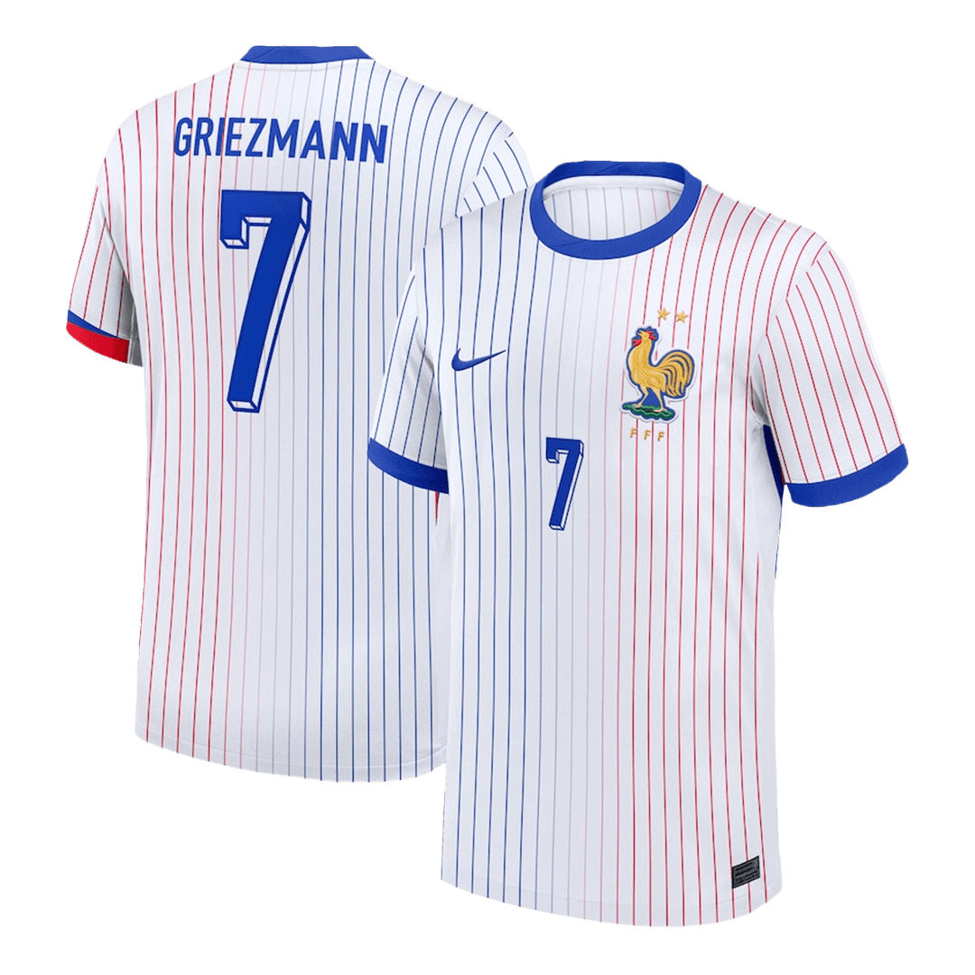[Super Quality] Men's France GRIEZMANN #7 Away Soccer Jersey Euro 2024