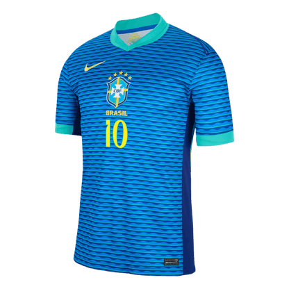 Men's Brazil RODRYGO #10 Away Soccer Jersey Copa América 2024
