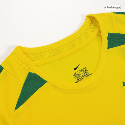 Brazil CAFU #2 Home Retro Soccer Jersey 2002/03