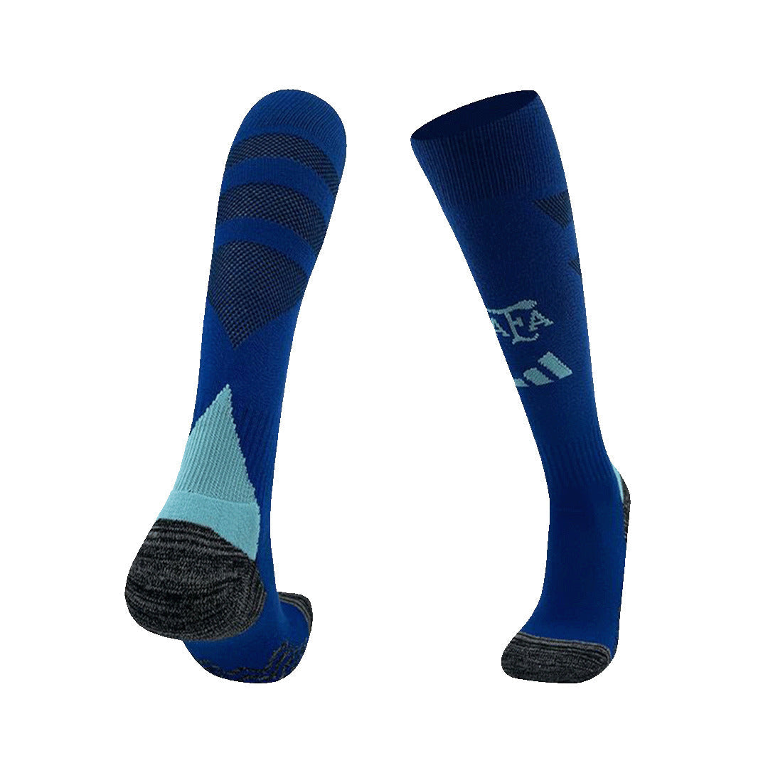 Argentina Away Soccer Socks Copa América 2024 For Adults