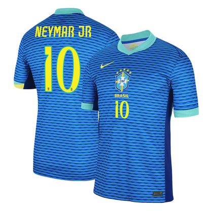 Men's Brazil NEYMAR JR #10 Away Soccer Jersey 2024