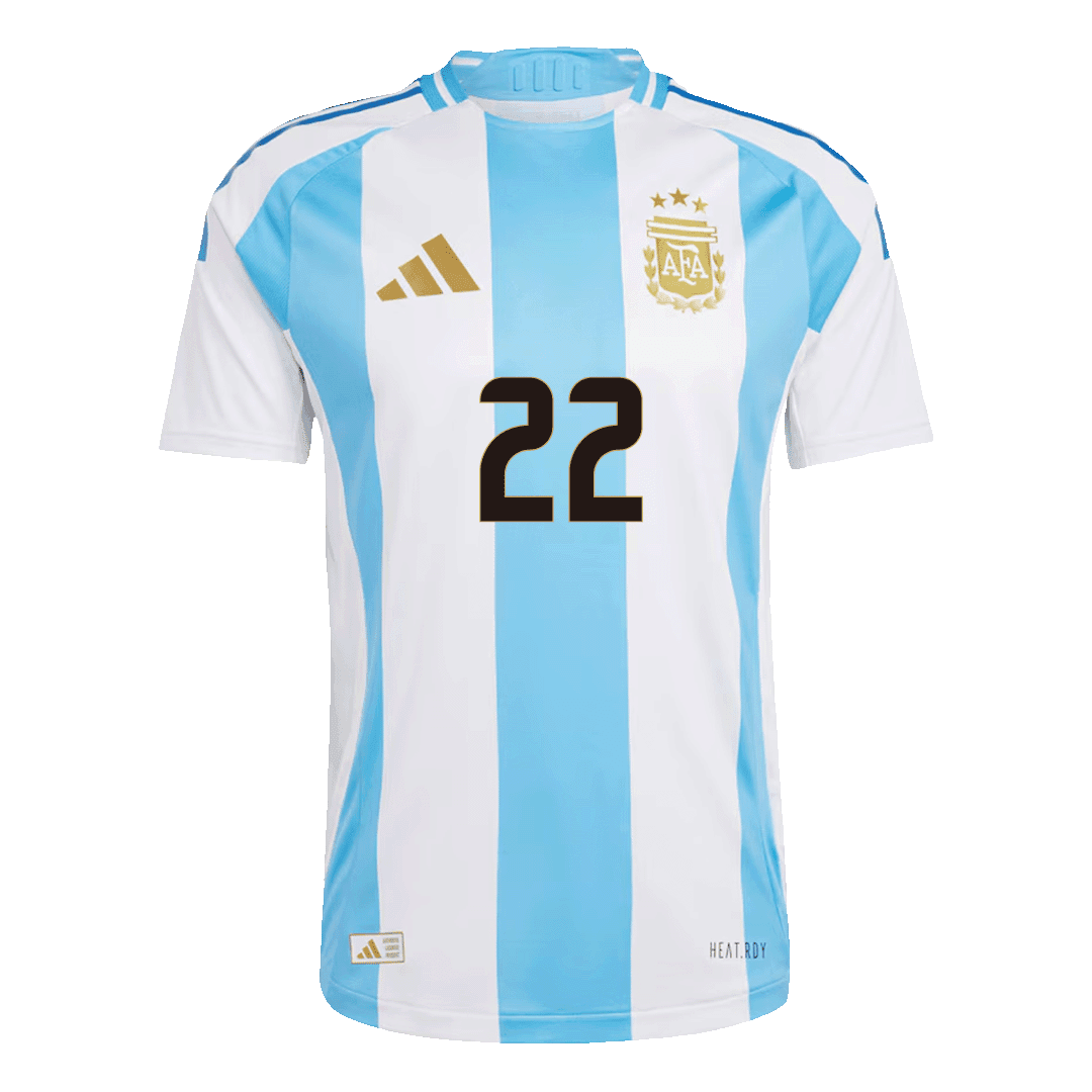 Argentina L.MART?NEZ #22 Home Match Jersey Copa América 2024