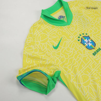 [Super Quailty] Men's Brazil Home Jersey Full Kit Copa América 2024