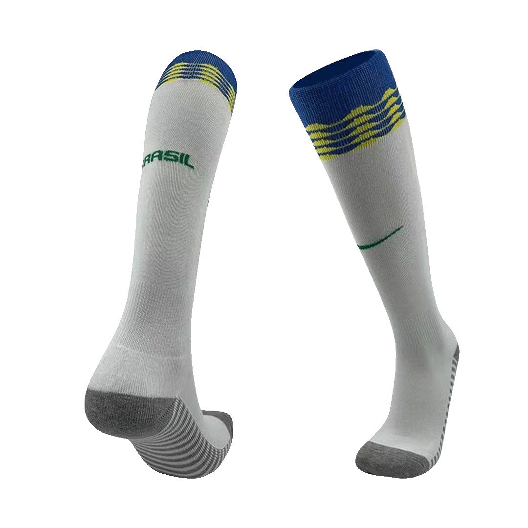 Kid's Brazil Home Soccer Socks Copa América 2024