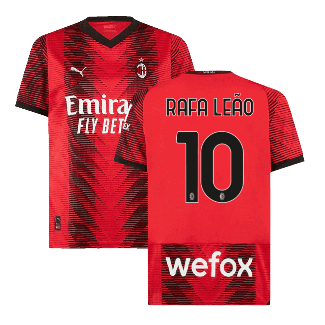 RAFA LE?O #10 AC Milan Home  Soccer Jersey 2023/24 Top Soccer Jerseys Store