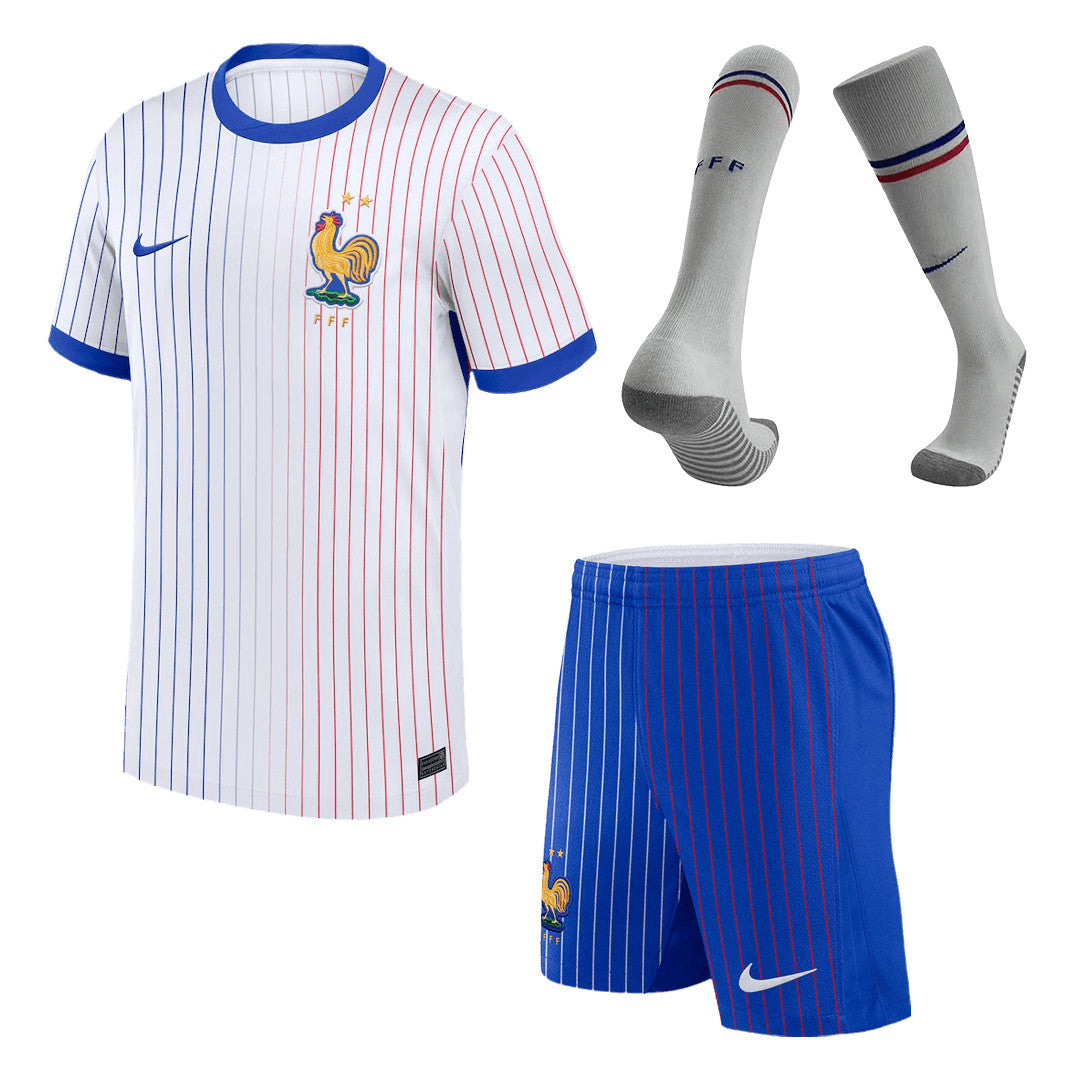 [Super Quailty] Men's France Away Jersey Full Kit Euro 2024