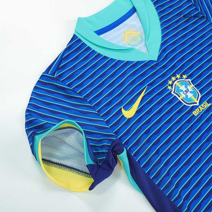 Kid's Brazil Away Jerseys Kit(Jersey+Shorts) Copa América 2024