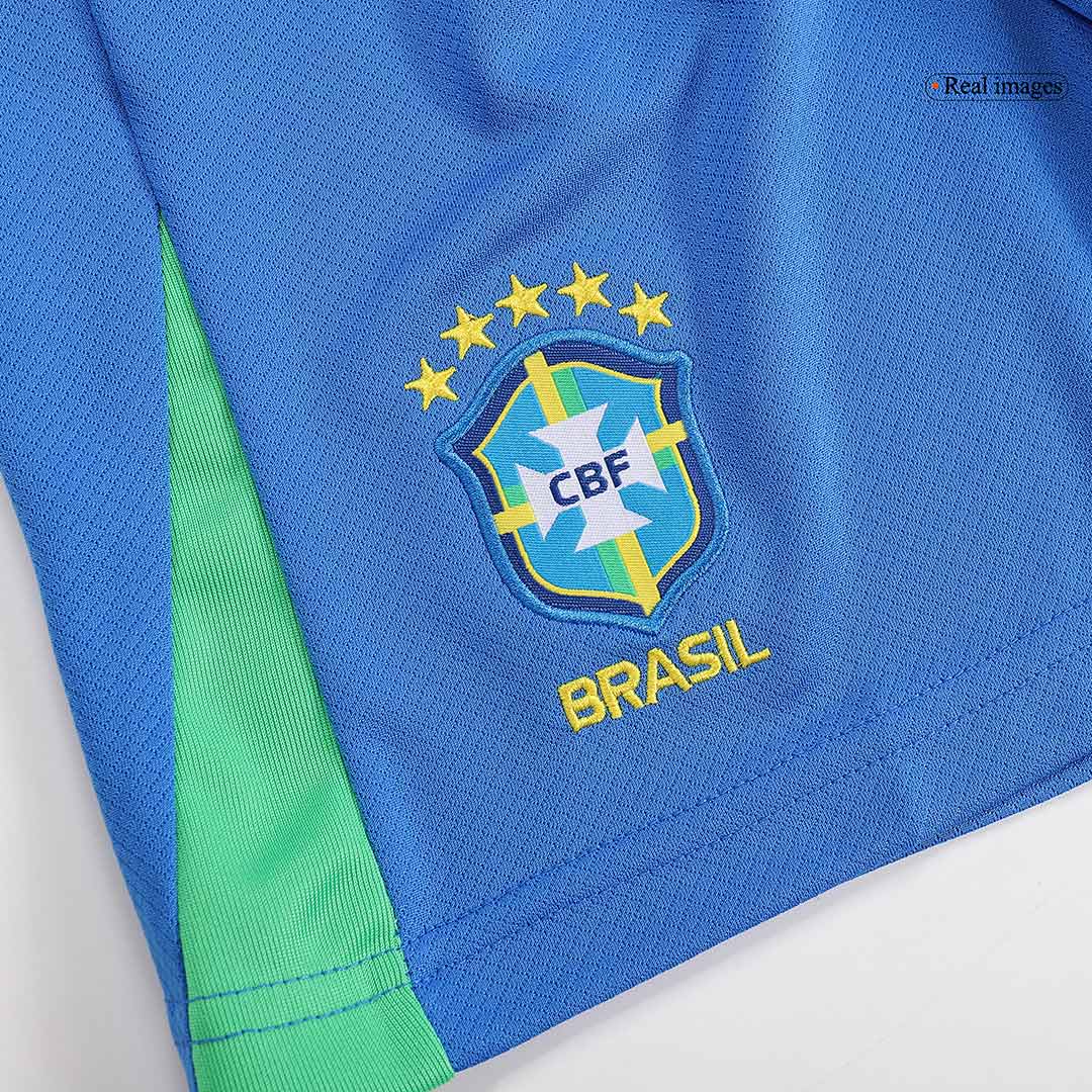 Kid's Brazil Home Jerseys Full Kit Copa América 2024