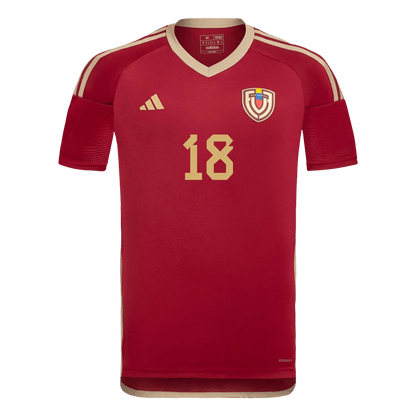 Men's Venezuela ARANGO #18 Home Soccer Jersey Copa América 2024