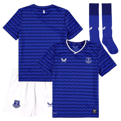 Kid's Everton Home Soccer Jersey Kit(Jersey+Shorts+Socks) 2025/26 Top Soccer Jerseys Store