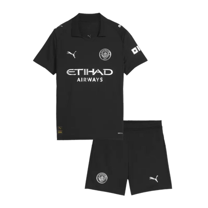 Kid's Manchester City Away Soccer Jersey Kit(Jersey+Shorts) 2025/26 Go Game Wear