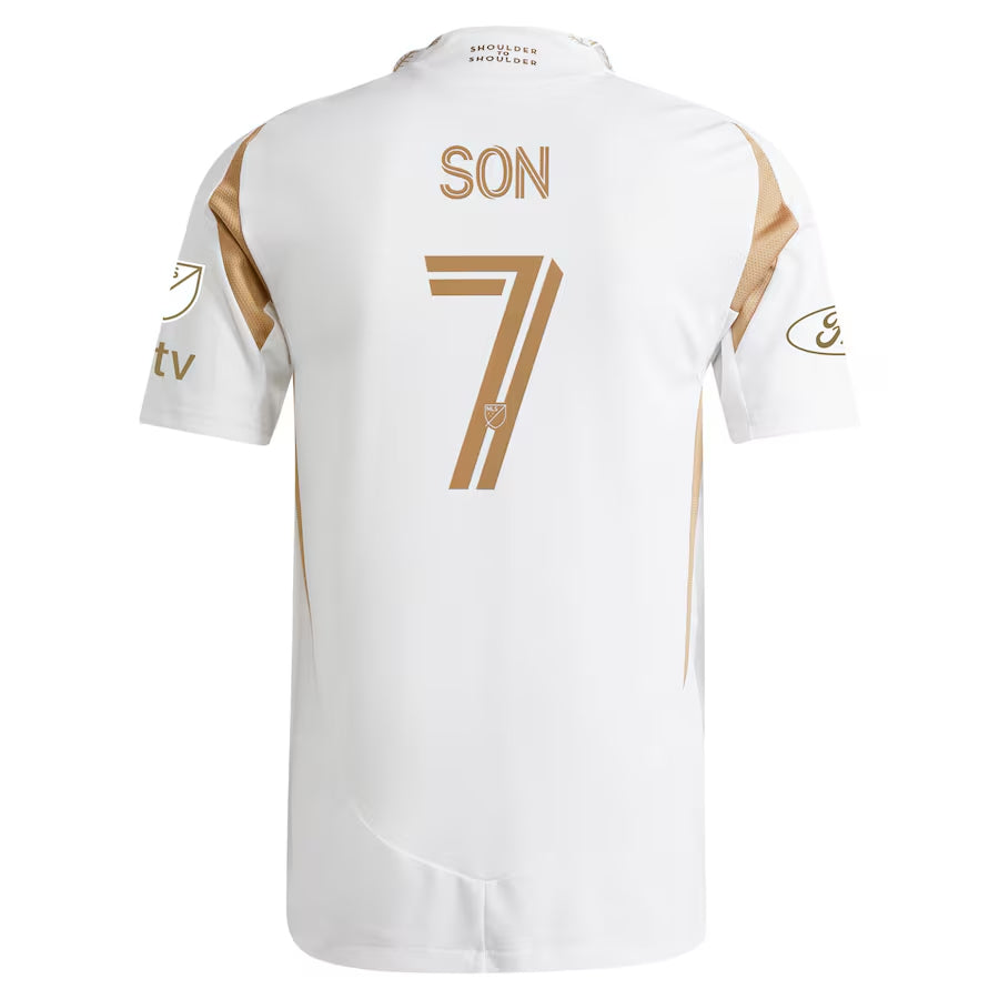 Player Version Men's LAFC #7 Son Heung-Min White 2025 Away - Slim Fit topsoccerjerseys.com