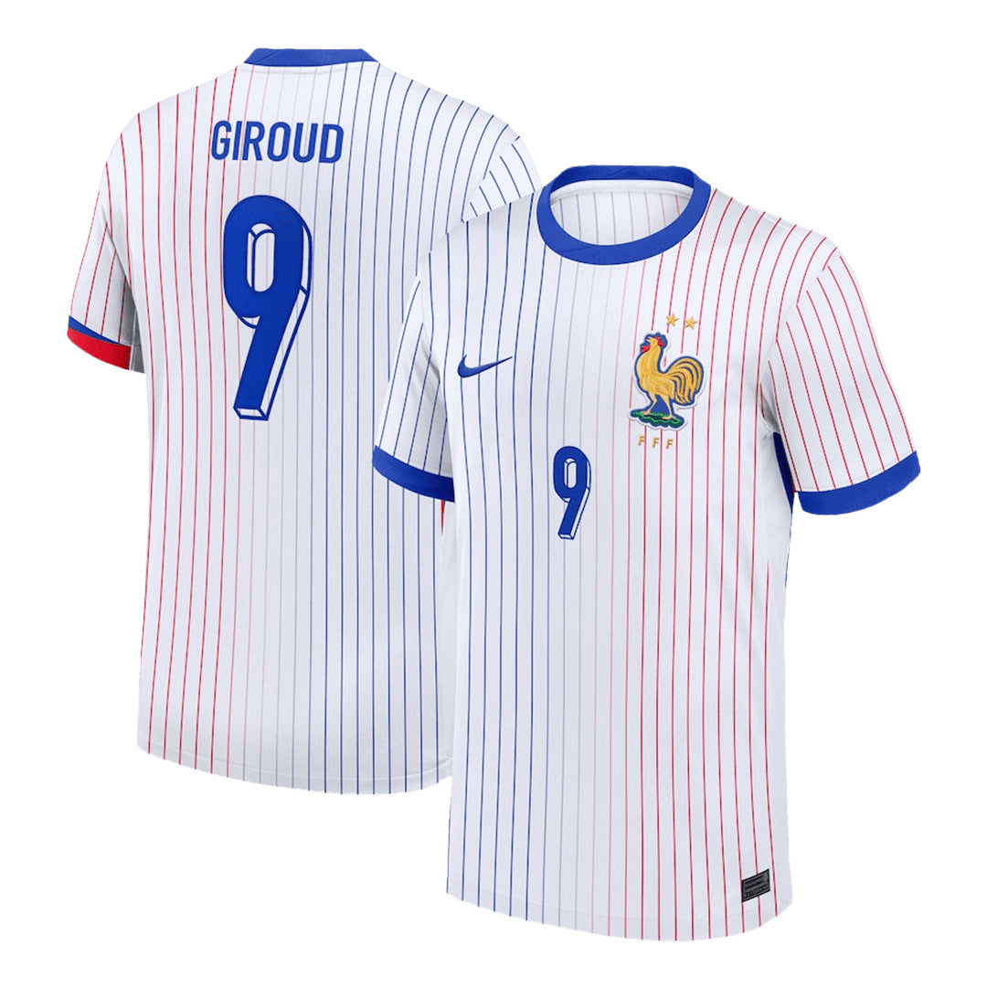 [Super Quality] Men's France GIROUD #9 Away Soccer Jersey Euro 2024