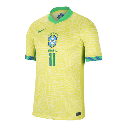 [Super Quality] Men's Brazil RAPHINHA #11 Home Soccer Jersey Copa América 2024