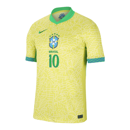 [Super Quality] Men's Brazil NEYMAR JR #10 Home Soccer Jersey 2024