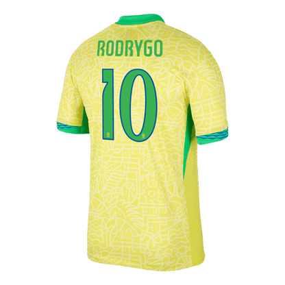 [Super Quality] Men's Brazil RODRYGO #10 Home Soccer Jersey Copa América 2024