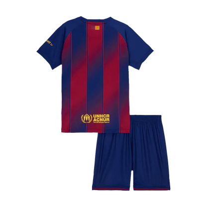 Kid‘s  Barcelona Home Soccer Jerseys (Jersey+Short) Kit 2025/26 Go Game Wear