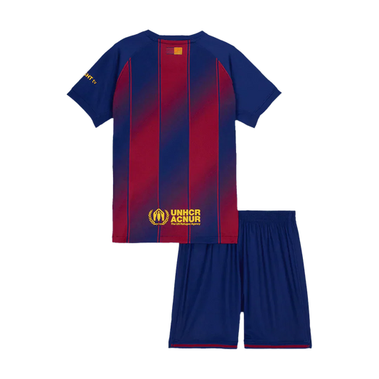 Kid‘s  Barcelona Home Soccer Jerseys (Jersey+Short) Kit 2025/26 Go Game Wear