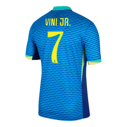 Men's Brazil VINI JR. #7 Away Soccer Jersey Copa América 2024