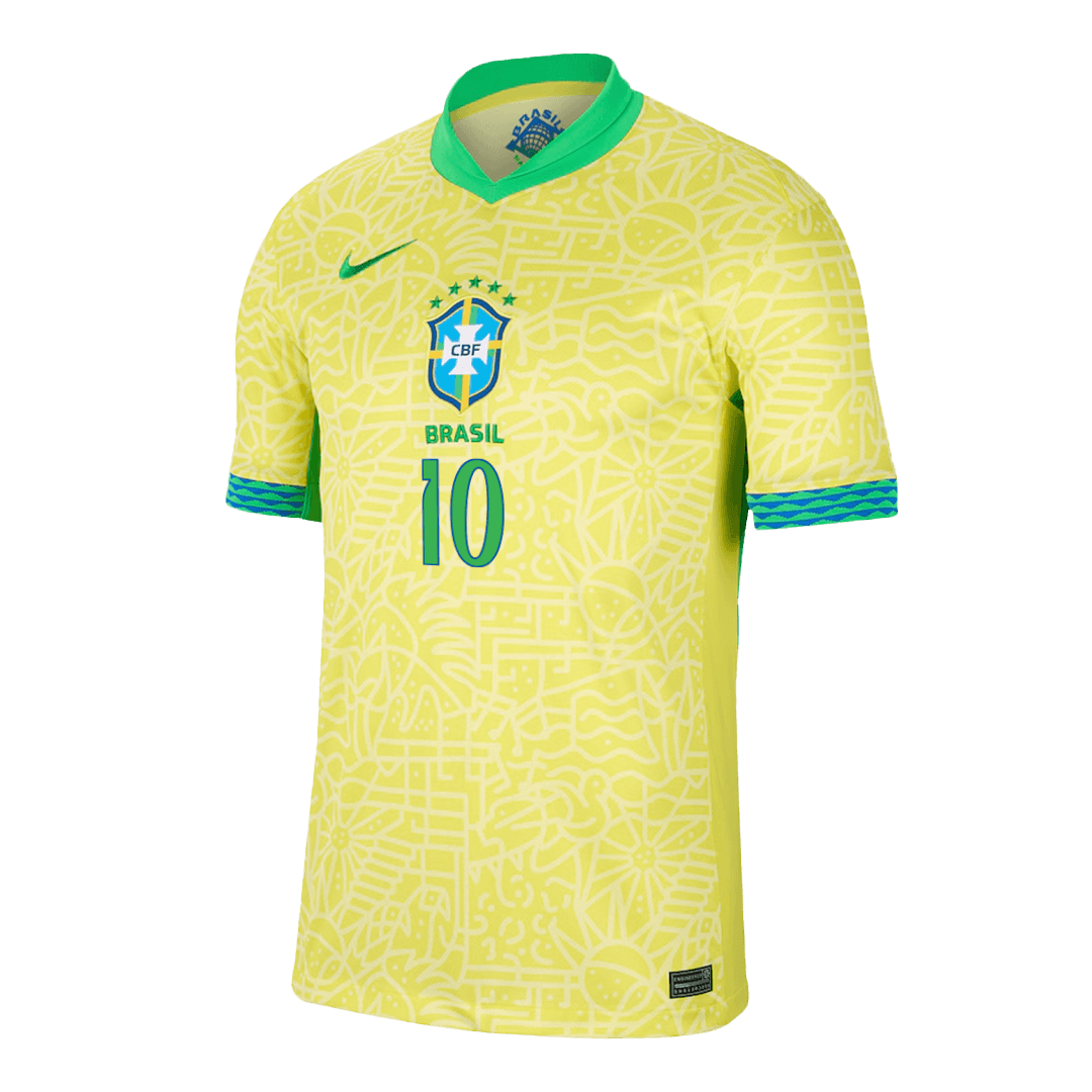 [Super Quality] Men's Brazil RODRYGO #10 Home Soccer Jersey Copa América 2024