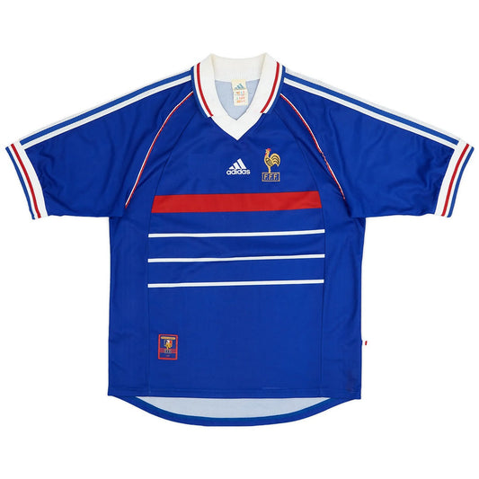 France Home Retro Soccer Jersey 1998