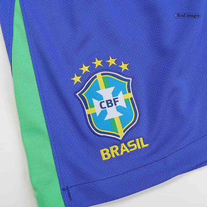 Brazil Home Soccer Shorts Copa América 2024