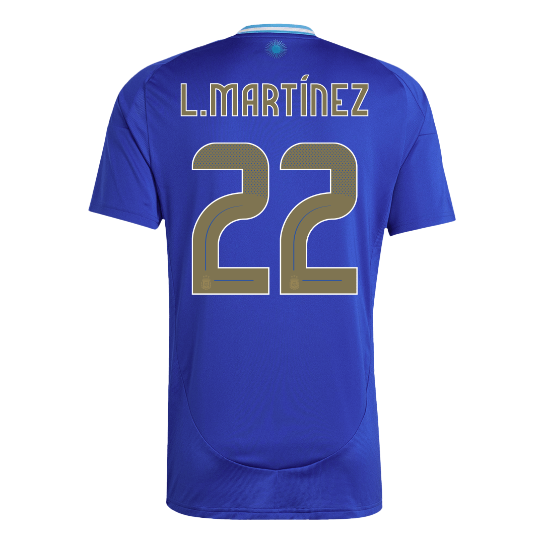[Super Quality] Men's Argentina L.MART?NEZ #22 Away Soccer Jersey 2024