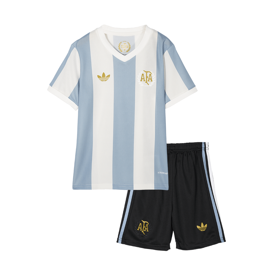 Kid's Argentina  Soccer Jersey Kit(Jersey+Shorts) 2024 - 50th Anniversary Top Soccer Jerseys Store