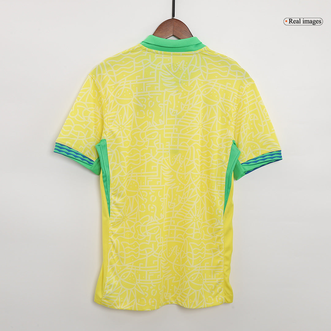 [Super Quailty] Men's Brazil Home Jersey Full Kit Copa América 2024