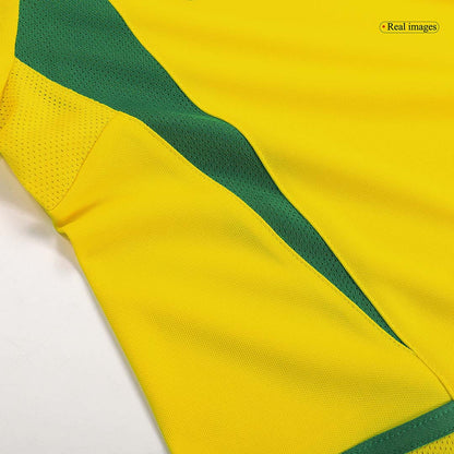 Brazil CAFU #2 Home Retro Soccer Jersey 2002/03